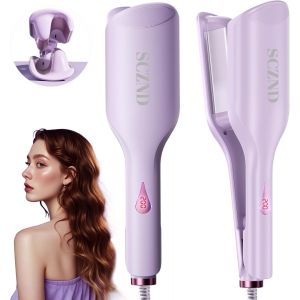Fer À Fr R 32 Mm Pour Cheveux Mi-Longs, Chauffage Rapide, 2 Barils, 11 Températures, Revêtement Céramique Émaillé, Anti-Brûlure, Pour Femme - Neuf