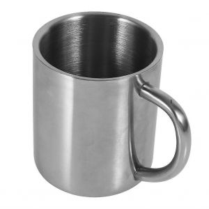 220ml Tasse à boire Portable en acier inoxydable Double paroi Mug Voyage Camping Café Thé Tasse de lait - Neuf