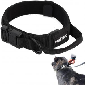 Chenquansarl-Collier Très Grand Chien Ajustable - Nylon D-200 & Rembourrage Néoprène - Pour Grandes Races, Résistant, Attache En D À Ouverture Rapide - Résistant Intempéries Saleté & Eau - 61-71cm - Neuf