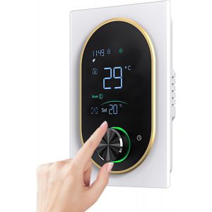 Thermostat Intelligent Pour Eau Domestique, Chauffage Électrique, Chaudière À Gaz, Thermostat Ac Avec Écran Tactile Numérique Va Et Bouton Réglable - Neuf