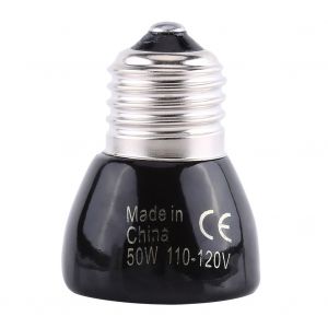 Hjlian Ampoule Chauffante Infrarouge En Ceramique Pour Reptiles (50 W, 110 V, Noire) - Neuf