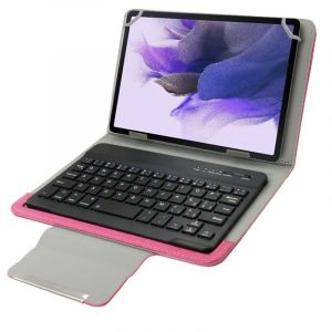 Clavier Pour Tablette Étui Cuir Universel Avec Support Bluetooth Amovible 10.1 Rouge Yonis - Neuf