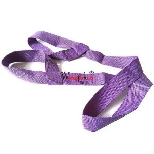 Sangle De Tapis De Yoga Polyvalente ¿ Ceinture De Transport Réglable En Coton Pour Étirements Et Fitness ¿ Légère Et Durable, Couleur Violet Élégant - Neuf