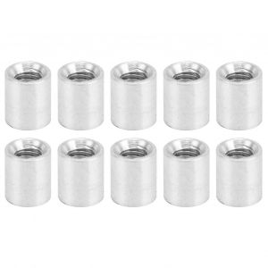10Pcs Rond Entretoise Alliage D'aluminium Femelle Filetage Pilier Colonne De Connexion Entretoise M4x0.7mmLong 9mm - Neuf