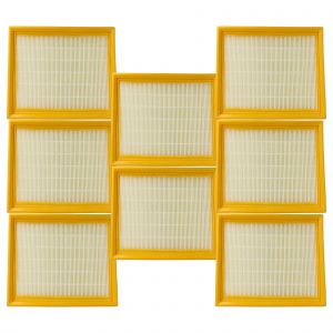 vhbw filtre compatible avec Protool Festool VCP 480 E-M AC, 360 E-M, 480 E-L AC, 480 AC aspirateur - filtre HEPA blanc / jaune - Neuf