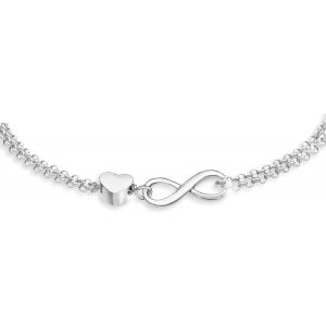 Bracelet Femme Infini C?ur Réglable Couleur Argent | Bracelet Femme Fête Des Mères, Anniversaire, Saint Valentin | Cadeau Femme Original Amour Éternel Et Amitié - Neuf