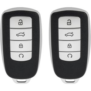 Lbgwp60-Lot De 2 Coques De Clé De Voiture Intelligentes En Tpu Souple Protection De Clé De Voiture Compatible Avec Chery Omoda 5 Compatible Avec Tiggo 8 Pro 8 Plus Argent - Neuf