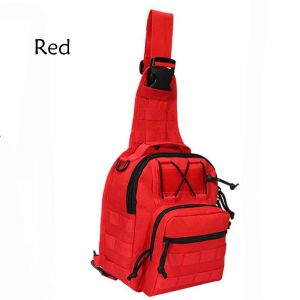 Lawaia-Sac À Dos De Poitrine En Filet De Pêche Pour Homme,Sac À Dos De Voyage,Sac À Dos De Chasse,Sac À Dos De Sport En Plein Air,Sac À Dos De Camping,Sac À Dos De Trekking-Rouge - Neuf