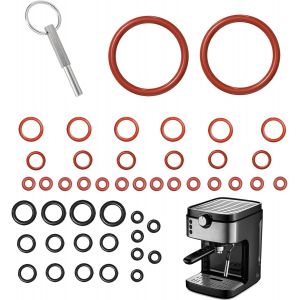46 Pièces D'étanchéité O-Rings,Clé À Tête Ovale Avec Bague De Clés Pour Jura,Set De Bagues D'étanchéité Compatible Pour Jura/Delonghi Esam/Ecam/Etam - Neuf