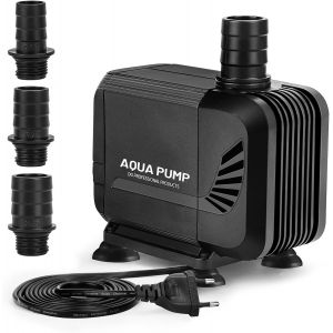 Pompe &Agrave; Eau Submersible 3000 L/H 40 W Amphibie Pour Aquarium Mini Pompe Ultra Quiet Avec 3 Buses Millim&egrave;tre - Neuf