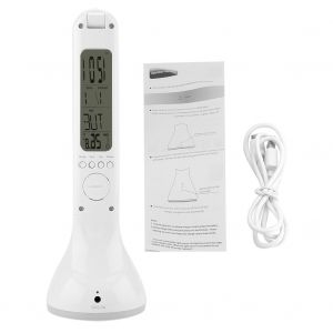 Hjlian Lampe De Bureau A Led Pliable Avec Calendrier Et Thermometre - Neuf