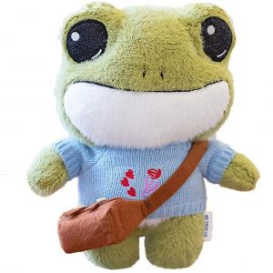 Peluche Grenouille De 30 Cm, Adorable Jouet En Peluche, Animal De Dessin Anime, Cadeau Pour Enfants, Filles Et Amis - Neuf