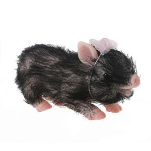 Cochon en silicone de 4,5 pouces pour poup&eacute;e, cadeau de No&euml;l, jouet interactif pour b&eacute;b&eacute;, cadeau de Nouvel An - Neuf