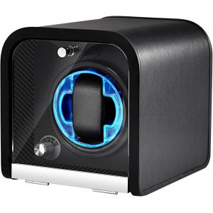 Remontoir Automatique 1 Montres (Noir) ; Moteur Ultra-Silencieux ; 4 Modes De Rotation ; &Eacute;clairage Led Int&eacute;gr&eacute;. Cadeau Id&eacute;al. - Neuf