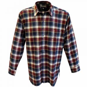 Chemise &Agrave; Carreaux Tanouk Flanelle Coton Rouge Bleu S &Agrave; 4xl - Neuf