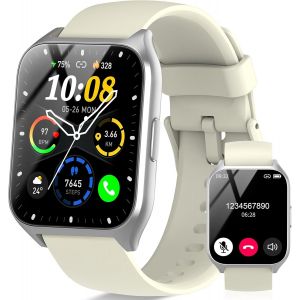 Montre Connect&eacute;e Homme Femme Avec Appel Bluetooth, 1.85"" Montre Intelligente Avec Podometre/Sommeil/Cardiofrequencemetre, 112+ Sportifs Smartwatch, Ip68 &Eacute;tanche Montre Connectee, B[MON9265226] - Neuf