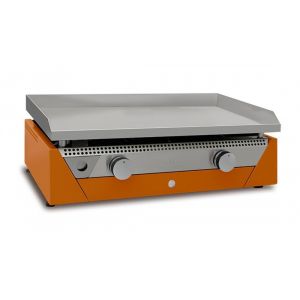 Plancha Gaz RAINBOW ORANGE Inox chrome dur - Neuf