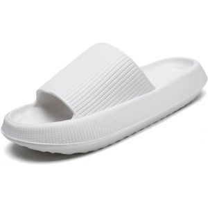 Kalanka-Pantoufles Claquettes Femmes Hommes Summer Chaussons,Massage De Douche Salle De Bain Non Glissée Séchage Rapide Orteil Ouvert Super Doux Confortable Pantoufles - Neuf