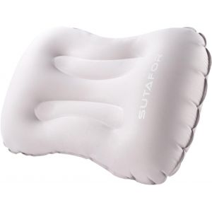 ERYI-Oreiller De Camping Gonflable Coussin De Voyage Ultraléger 73G Pour Randonnee, Extérieur Coussin De Plage En Tpu Doux Et Confortables, Gris - Neuf
