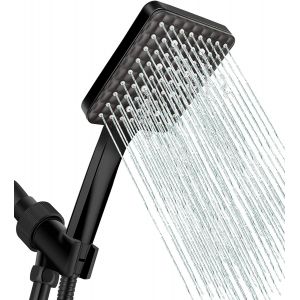 Pomme de Douche haute Pression, 6 Modes de Douche Électrique de la Tête (Sans Tuyau), une Faible Pression de l'Eau Universelle Tête de Douche de Poche¿noir¿ - Neuf