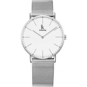Ik Slim &Oslash;36mm Montre Hommes Femmes Ultra-Mince Bracelet Maille.[J254] - Neuf