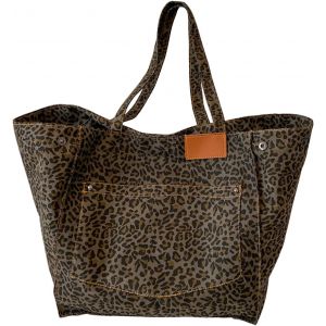 RFCBC-Sac Toile Femme Fourre-tout Côtelé Grand à Bandoulière Main Shopper pour École Travail Plage Voyage - Neuf