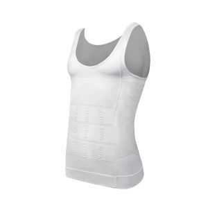 Hommes minceur corps Shaper poitrine Compression chemises ventre contrôle Shapewear ventre minceur gilet taille formateur Corset débardeur - Neuf