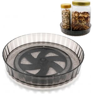 Sjzg-Plateau Tournant - Plateau Tournant De 21 Cm De Diamètre - Plateau Tournant Pour Réfrigérateur - Étagère À Épices Rotative À 360° - En Plastique - Pour Cuisine, Épices, Dressing, Cosmétiques - G - Neuf