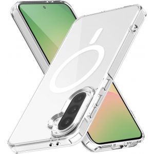 SJZG-Compatible Avec Samsung Galaxy A36 5G Coque/Galaxy A56 Coquetransparente [Compatible Avec Magsafe ] Protection Magn&eacute;tique Robuste Antichoc Coquepour A36 /A56 (6.7") Clair - Neuf
