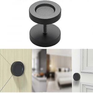 Poign&eacute;es de porte de grange coulissantes Bouton rond encastr&eacute; en acier inoxydable Poign&eacute;es affleurantes pour portes coulissantes,kit de quincaillerie moderne avec tige filet&eacute;e - DD - Neuf