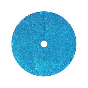 Jupe de sapin de No&euml;l 61 cm (24 pouces), jupe de sapin vintage en velours &agrave; paillettes, d&eacute;coration scintillante pour les f&ecirc;tes de No&euml;l &iquest; compatible avec les sapins standard - Neuf