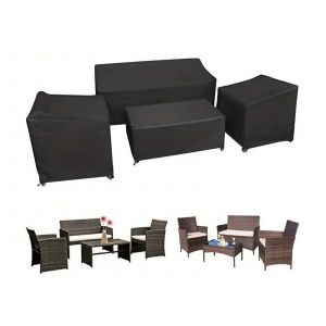 Ensemble De 4 Housses Imperm&eacute;ables Pour Mobilier De Patio - Neuf
