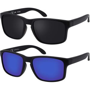Subke Lunettes De Soleil Pour Homme Uv400 Cat3 Avec Pochette À Lunettes Et Chiffon De Nettoyage - Bleu - M.[W68] - Neuf