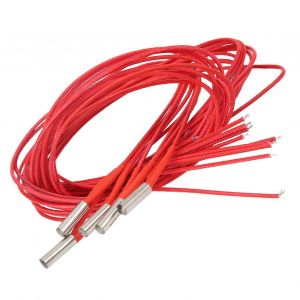 5Pcs Cartouche Chauffante DC 24V 40W Acier Inoxydable 6x20mm Accessoire pour Imprimante 3D 1m / 3.28ft - Neuf