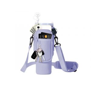 Sac De Transport Pour Bouteille D'eau Stanley De 1 134 Ml Avec Sangle R&eacute;glable &iquest; Violet - Neuf