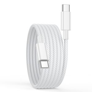 Câble Usb C Vers Usb C 3M, 60W Câble Usb C Charge Rapide Pour Iphone 16/16 Pro Max/15/15 Pro Max/15 Plus,Macbook,Ipad Air/Pro,Samsung, Cable Usb Type C Cordon Fil Usb C Vers Usb C Cable Chargeur Usb - Neuf