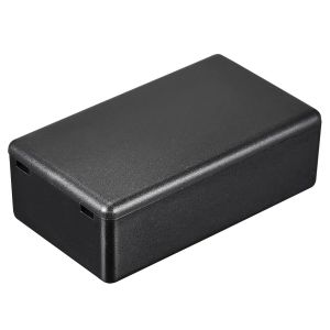 Lot de 2 mini bo&icirc;tes de jonction anti-poussi&egrave;re en ABS pour projet &eacute;lectrique Noir 72 x 42 x 23 mm - Neuf