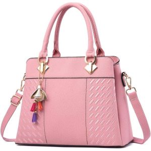 SJZG-Women Purses Satchel Handbags Ladies Designer Top Handle Tote Bag Pu Leather Bag - Neuf