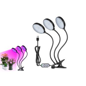 Lampe de croissance LED pour plantes d'int&eacute;rieur, hydroponie et serres, avec variateur et minuterie r&eacute;glables. - Neuf
