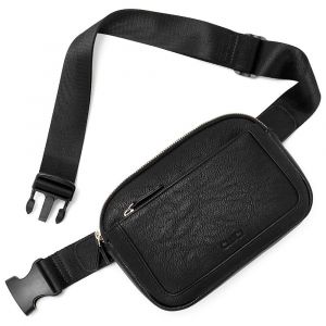 Sac banane pour femme, mini sac &agrave; bandouli&egrave;re avec sangle r&eacute;glable, en cuir vegan (B) - Neuf