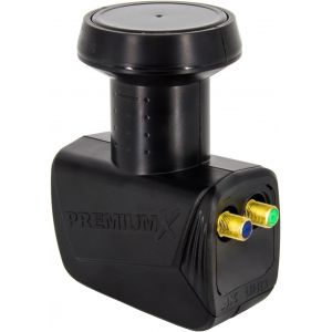 Twin LNB pour 2 utilisateur-Convertisseur de Signal TV avec Protection m&eacute;t&eacute;orologique-LNB Satellite num&eacute;rique Noir-DVB-S2 8K UHD 4K Full HD - Neuf