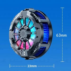 Refroidisseur De Tablette &Agrave; Radiateur Magn&eacute;tique Sans Fil,Grande Surface,Refroidissement Silencieux,Refroidisseur De T&eacute;l&eacute;phone Magn&eacute;tique Rgb Pour T&eacute;l&eacute;phones De Jeu Avec Lumi&egrave;res.Black. - Neuf