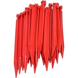 Eryi-Set De 24 Sardine En Plastique 30cm | Sardine Pour Tentes Et Camping Outdoor | Sardines Rouges - Neuf