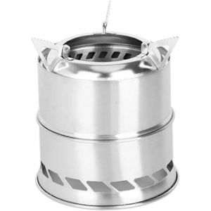 Mini réchaud portable Poêle à bois de camping Réchaud à fusée léger Réchaud de camping Mini tente chauffante - Neuf