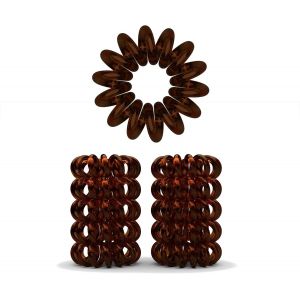 Lot De 10 &Eacute;lastiques Cheveux En Spirale &iquest; &Eacute;lastiques Cheveux Spirale - Bandeaux Cheveux Anti-Fourches &iquest; Id&eacute;al Pour Cheveux Fins &iquest; &Eacute;lastiques Cheveux C&acirc;ble T&eacute;l&eacute;phonique, Transparent, 3.5 Cm - Neuf