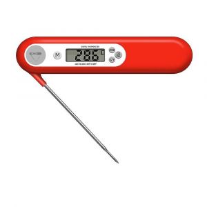 Thermom&egrave;tre Alimentaire Num&eacute;rique &Agrave; Lecture Instantan&eacute;e, Sonde &Agrave; Viande, Testeur De Temp&eacute;rature De Cuisine Pour Gril &Agrave; Lait Barbecue Rouge - Neuf
