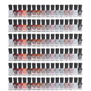 Ventes Promotionnelles 6 Pack Rack Transparent Acrylique Vernis À Ongles Rack De Rangement Mural Transparent Support De Rangement Mural Transparent - Neuf