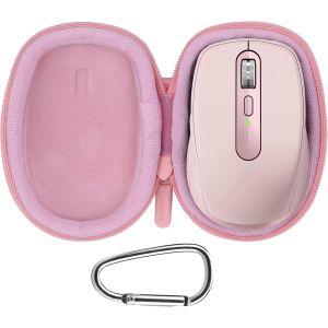 Dur Étui Housse Cas Compatible avec Logitech MX Anywhere 3S sans Fil Silencieuse Souris (Rose) - Neuf