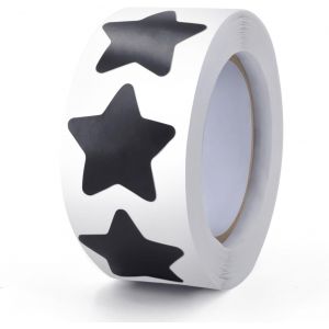 Lot De 500 Autocollants En Forme D'&eacute;toiles Noires-2,5 Cm-Petites &Eacute;toiles Autocollantes-D&eacute;coration Pour Enfants Et Enseignants - Neuf