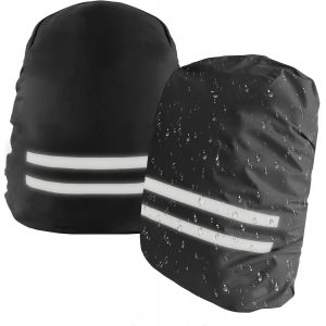 Eryi-2 Pièces Housse De Pluie Pour Sac À Dos Avec Bandes Réfléchissantes, Housse De Pluie Imperméable Pour Sac À Dos, Protection Sac À Dos Pluie, Pour Camping Randonnée Voyage Cyclisme - Neuf